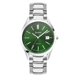 17451251 - Everyday Stainless Steel Green Dial Unisex Watch