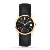 Accurist Everyday Black Leather Strap 30mm Watch