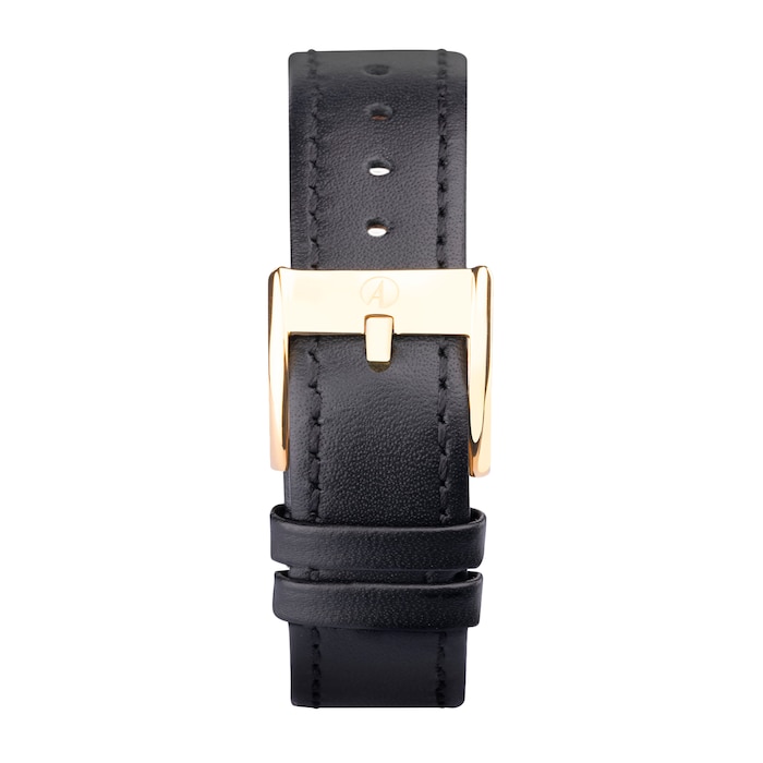 Accurist Everyday Black Leather Strap 30mm Watch