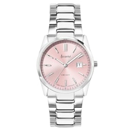17451257 - Everyday Stainless Steel Pink Dial Ladies Watch