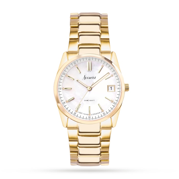 Accurist Everyday Gold Stainless Steel Bracelet 30mm Watch