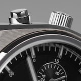 Accurist Origin Black Leather Strap Chronograph 41mm Watch