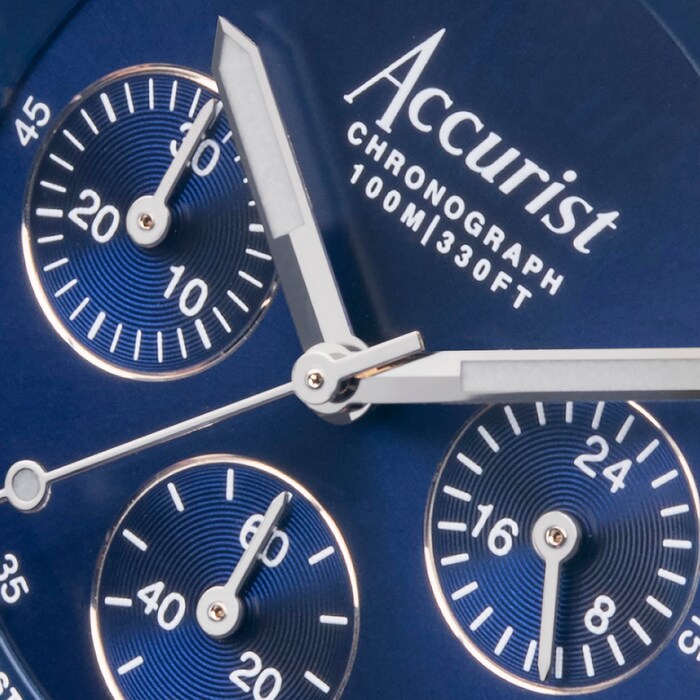 Accurist Origin Stainless Steel Bracelet Chronograph 41mm Watch