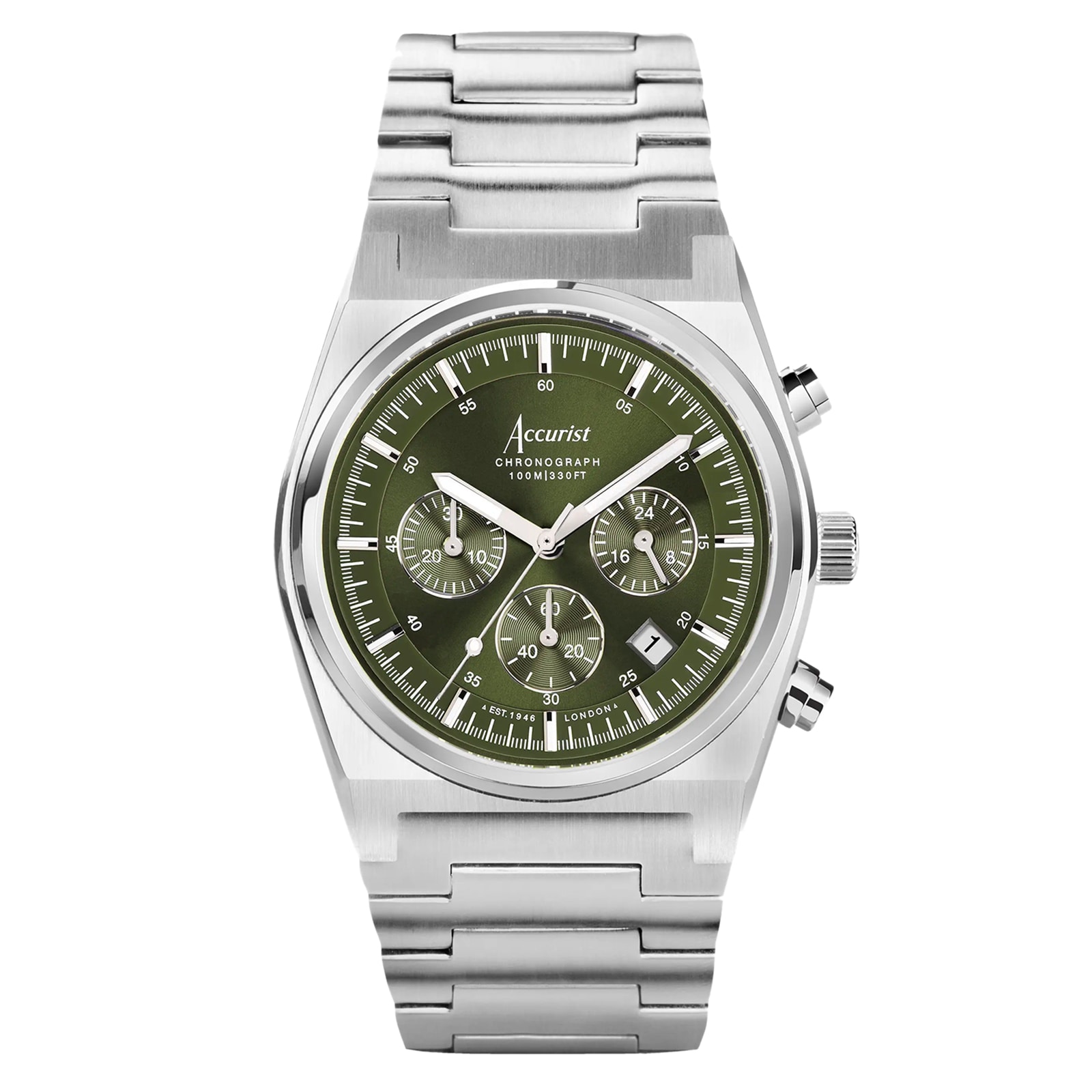 Accurist Origin Chrono Green Dial Mens Watch