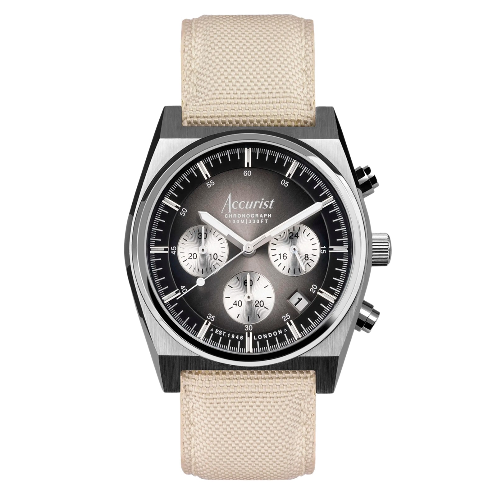 Accurist Origin Chrono Grey Dial Mens Watch Accurist Origin Chrono Grey Dial Mens Watch