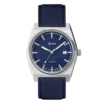 Accurist Origin Blue Canvas Strap Mens Watch