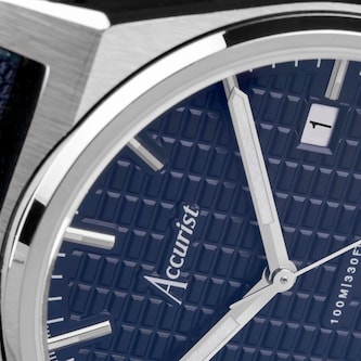 Accurist Origin Blue Canvas Strap Mens Watch