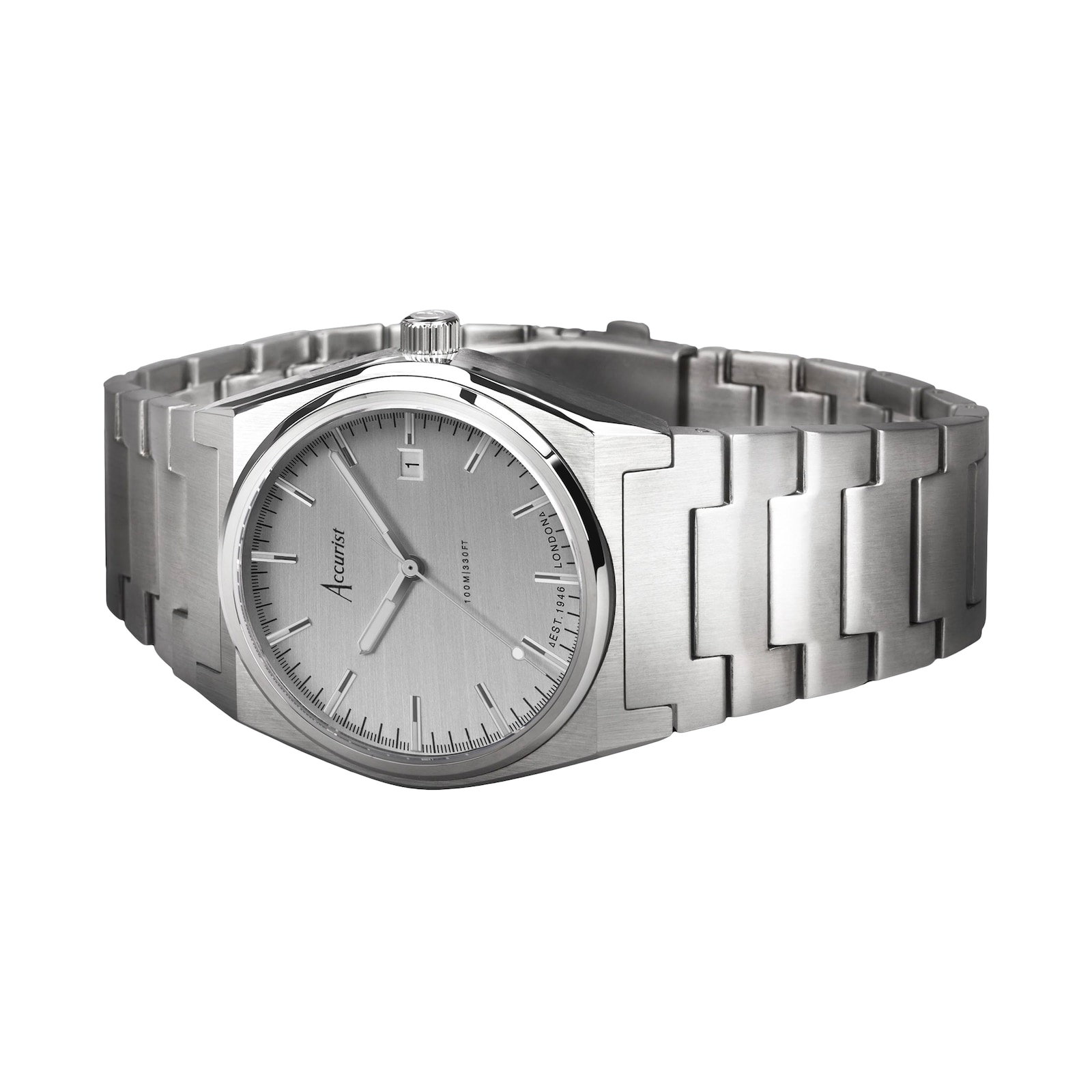 Accurist Origin Stainless Steel Bracelet 41mm Watch 70008 Goldsmiths 0738