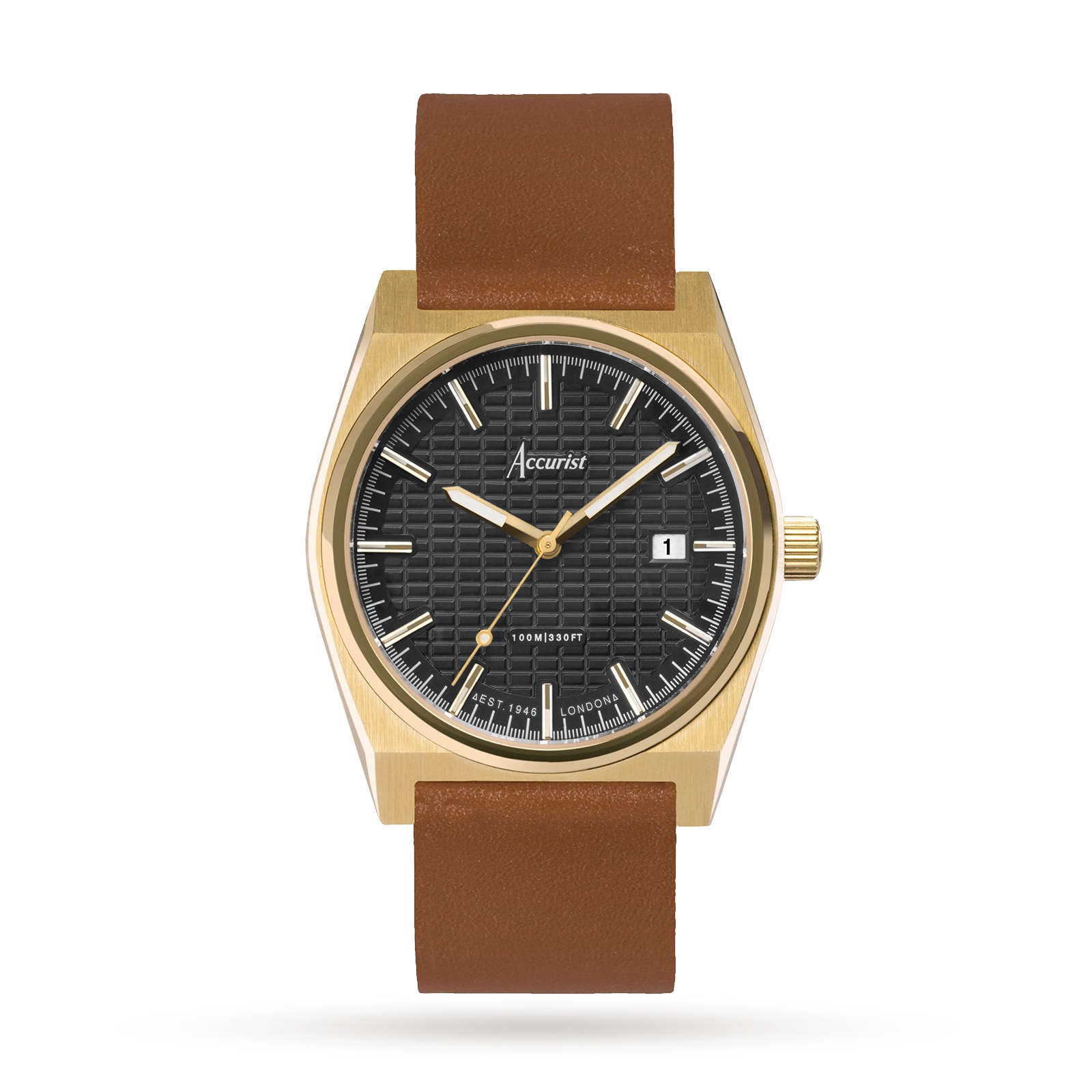 Origin Brown Leather Strap 41mm Watch