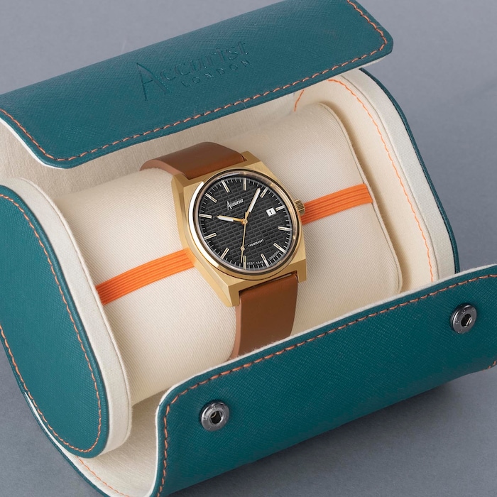 Accurist Origin Brown Leather Strap 41mm Watch