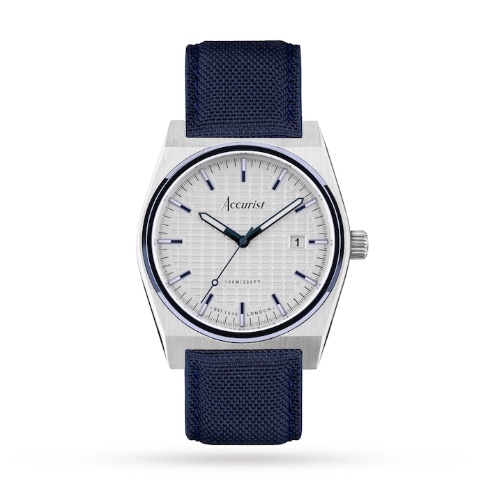 Accurist Origin Blue Canvas Strap 41mm Watch