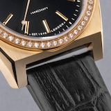 Accurist Origin Black Leather Strap 34mm Watch