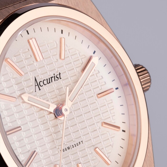 Accurist Origin Rose Gold Stainless Steel Bracelet 34mm Watch