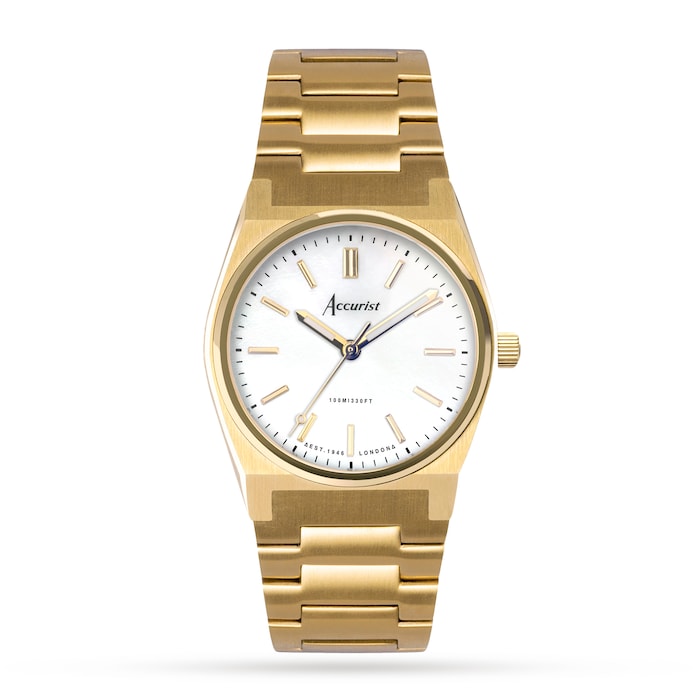 Accurist Origin Gold Stainless Steel Bracelet 34mm Watch