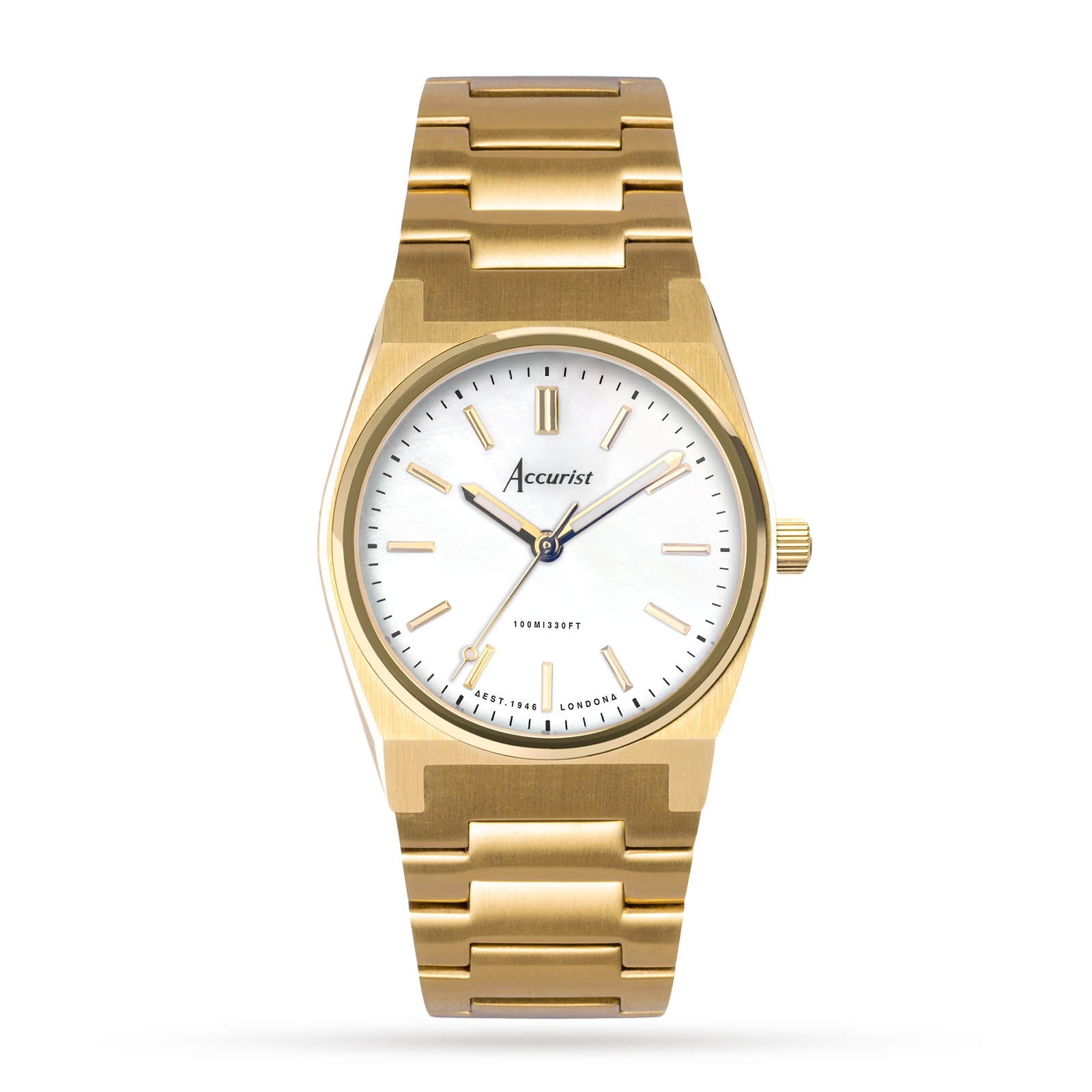 Accurist Origin Gold Stainless Steel Bracelet 34mm Watch 70018 | Goldsmiths