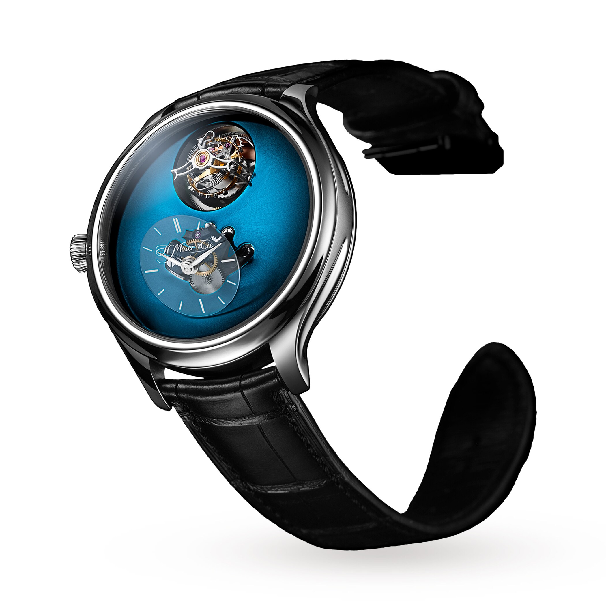 H. Moser & Cie Endeavour Cylindrical Tourbillon Aqua Blue