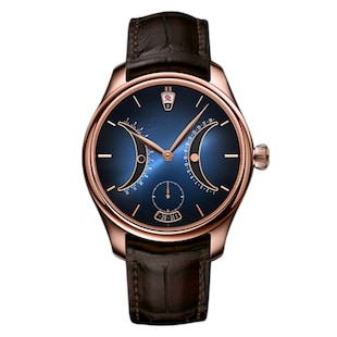 H. Moser & Cie Endeavour Chinese Calendar 40mm Limited Edition Mens Watch Blue