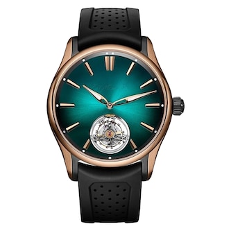 H. Moser & Cie Pioneer Tourbillon 43mm Mens Watch Blue