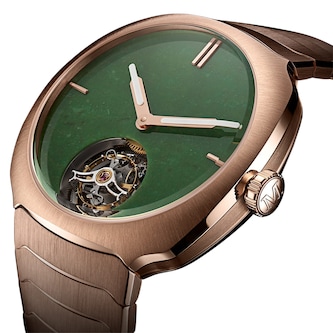 H. Moser & Cie Streamliner Tourbillon 40mm Mens Watch Green