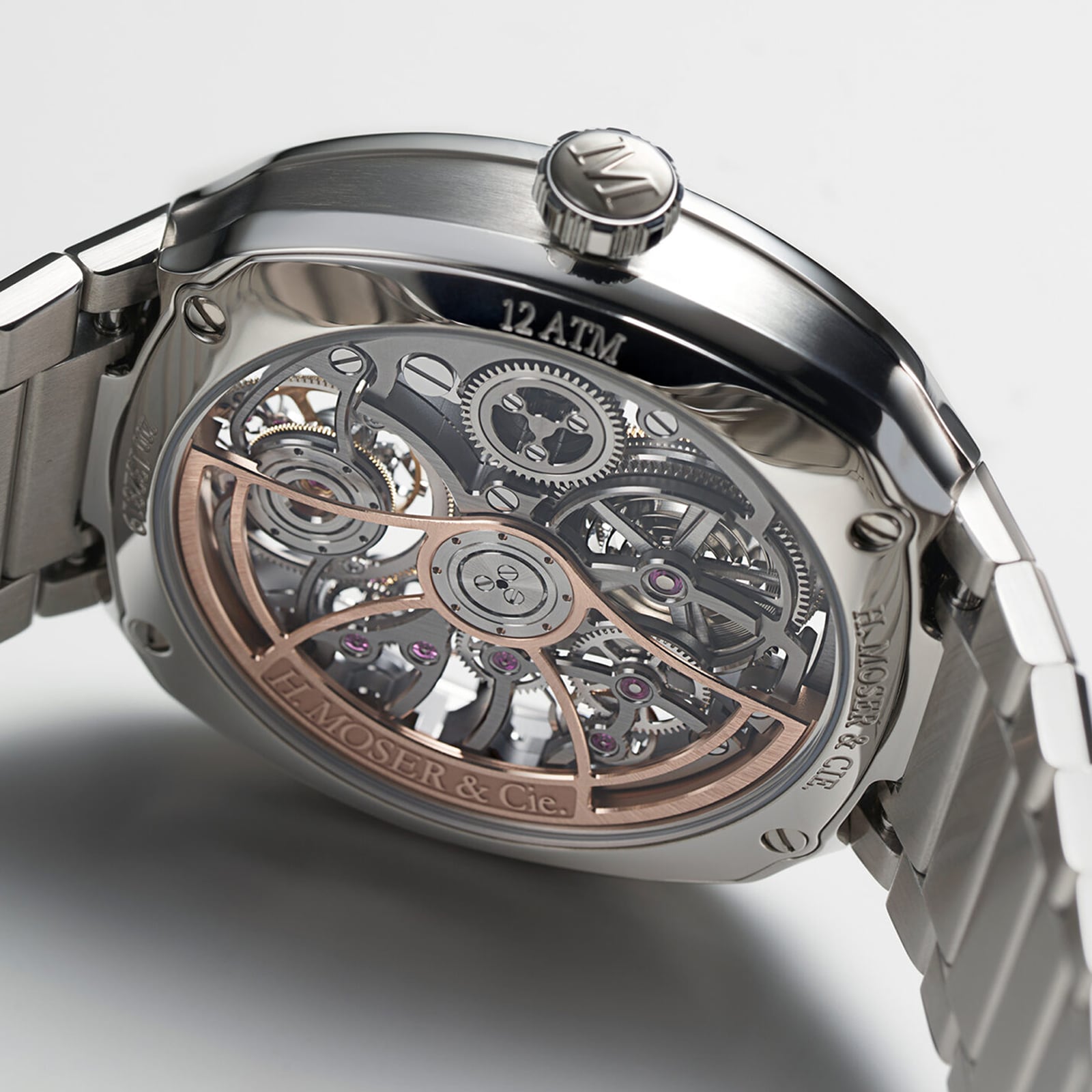 H. Moser & Cie Streamliner Tourbillon 40mm Mens Watch Skeleton