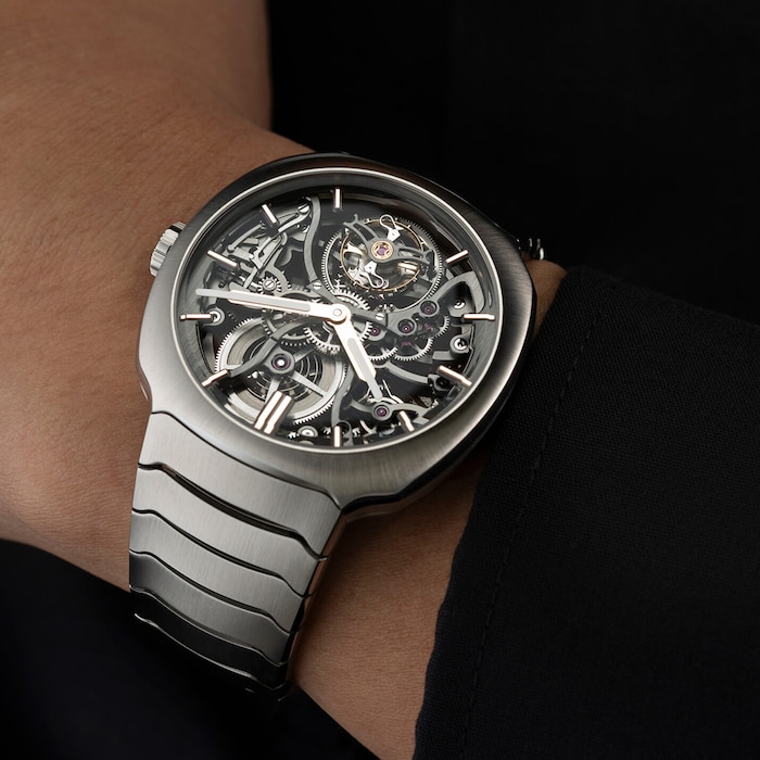 H. Moser & Cie Streamliner Tourbillon 40mm Mens Watch Skeleton