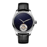 H. Moser & Cie Endeavour Aventurine Tourbillon Steel 40mm Mens Watch