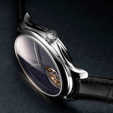 H. Moser & Cie Endeavour Aventurine Tourbillon Steel 40mm Mens Watch