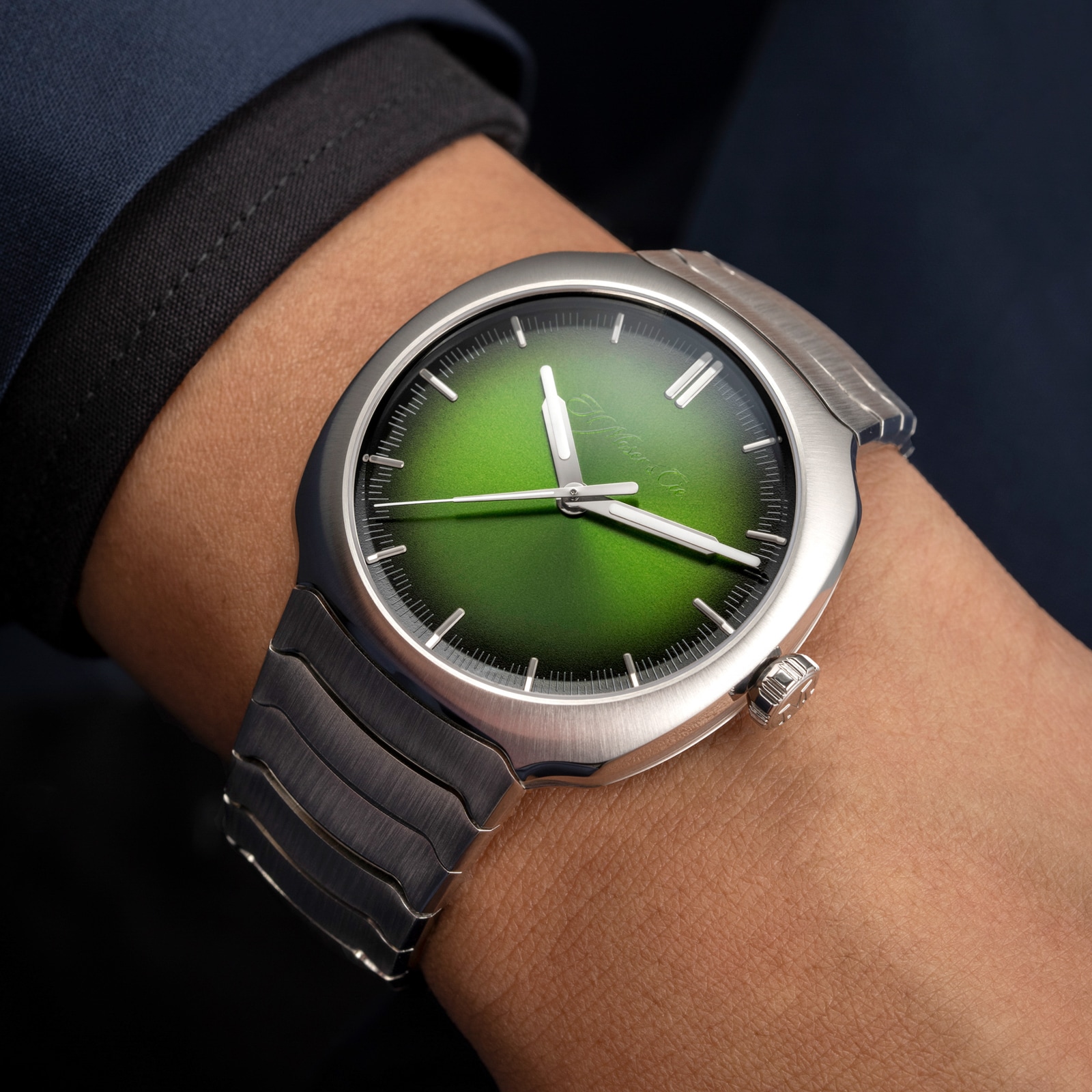 H. Moser & Cie Streamliner Centre Seconds Matrix  40mm Mens Watch Green