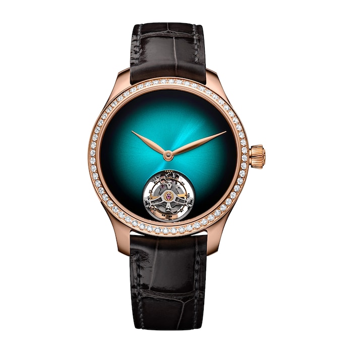 H. Moser & Cie Endeavour Tourbillon 38mm Mens Watch Blue