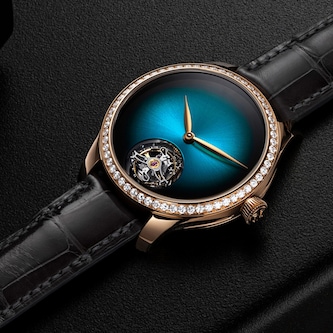 H. Moser & Cie Endeavour Tourbillon 38mm Mens Watch Blue