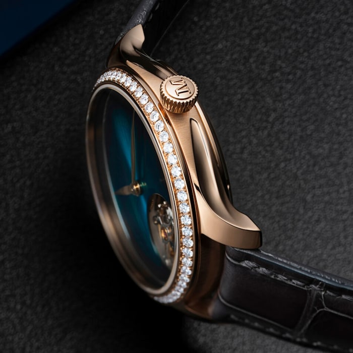 H. Moser & Cie Endeavour Tourbillon 38mm Mens Watch Blue