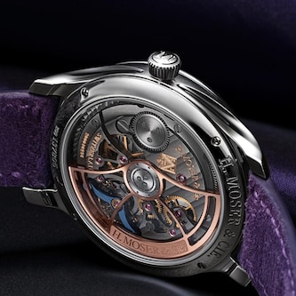 H. Moser & Cie Endeavour Centre Seconds Concept Purple Enamel 40mm Mens Watch