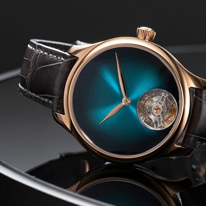 H. Moser & Cie Endeavour Tourbillon 38mm Mens Watch Blue