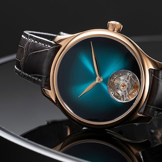 H. Moser & Cie Endeavour Tourbillon 38mm Mens Watch Blue