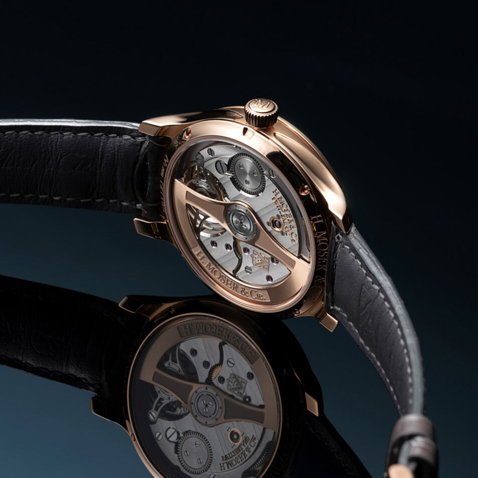 H. Moser & Cie Endeavour Tourbillon 38mm Mens Watch Blue