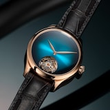 H. Moser & Cie Endeavour Tourbillon 38mm Mens Watch Blue