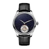 H. Moser & Cie Endeavour Aventurine Tourbillon 40mm Mens Watch Blue
