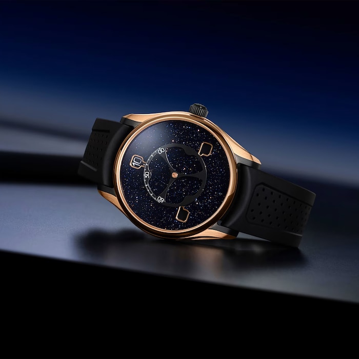 H. Moser & Cie Pioneer Flying Hours 43mm Limited Edition Mens Watch Blue