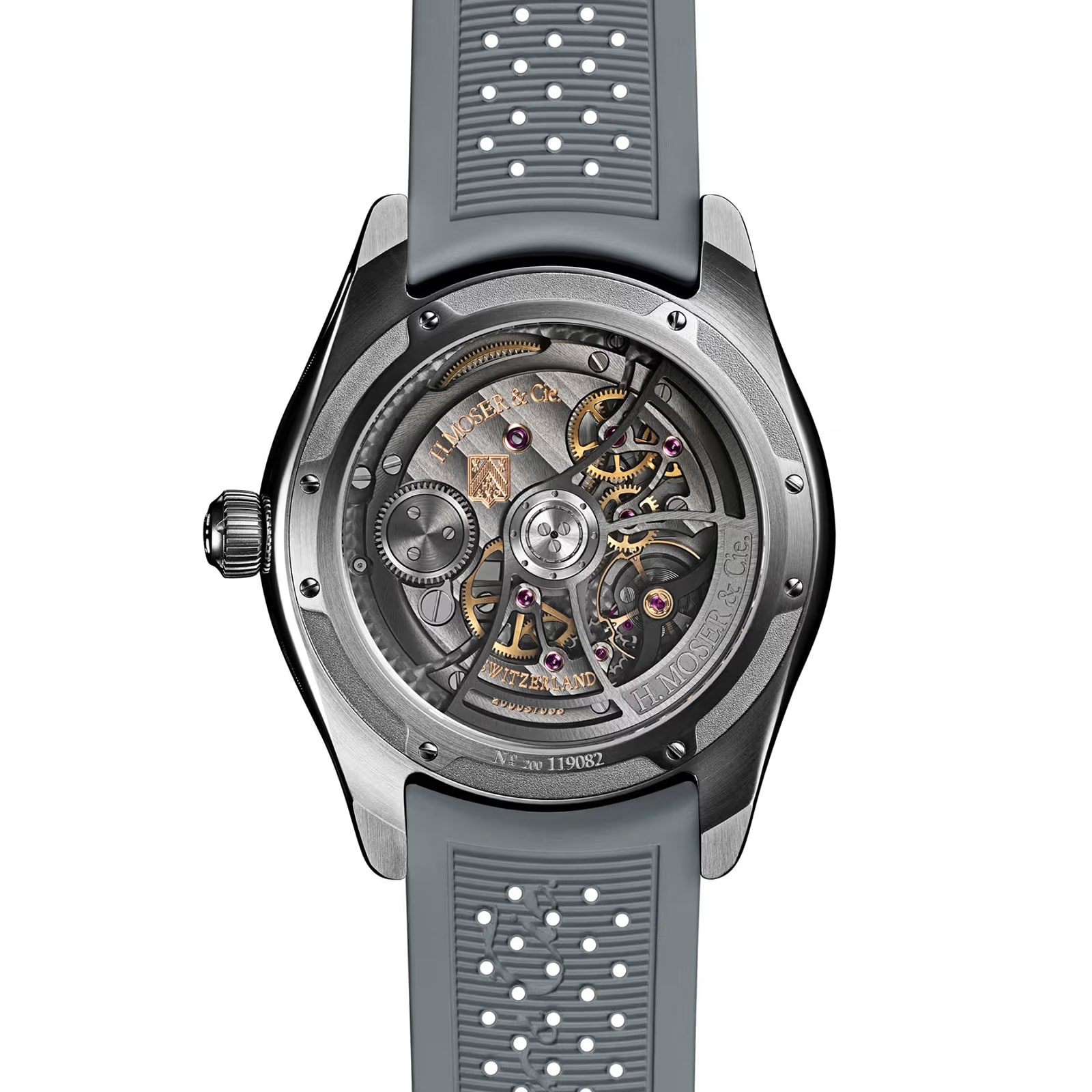 H. Moser & Cie Pioneer Flying Hours 43mm Limited Edition Mens Watch White