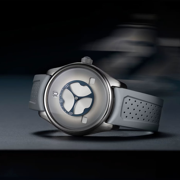 H. Moser & Cie Pioneer Flying Hours 43mm Limited Edition Mens Watch White