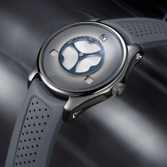 H. Moser & Cie Pioneer Flying Hours 43mm Limited Edition Mens Watch White