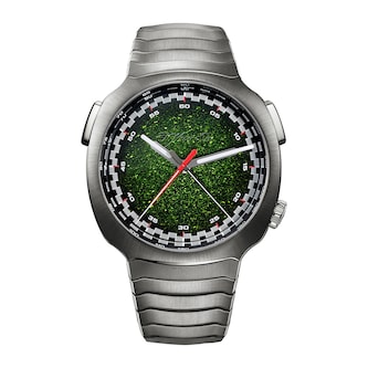 H. Moser & Cie Streamliner Flyback Chronograph Automatic Matrix Green Fumé 42.3mm Mens Watch