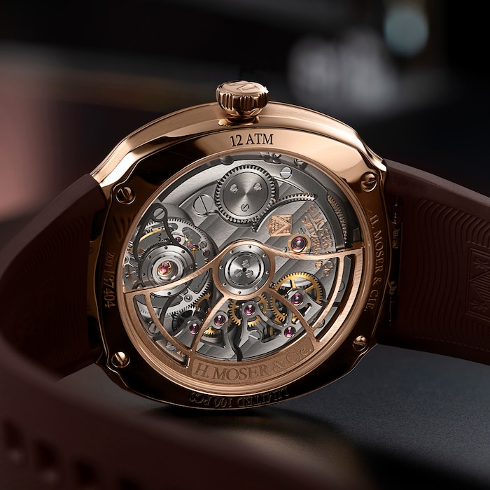 H. Moser & Cie Streamliner Tourbillon Pierre Gasly 40mm Limited Edition Mens Watch Brown