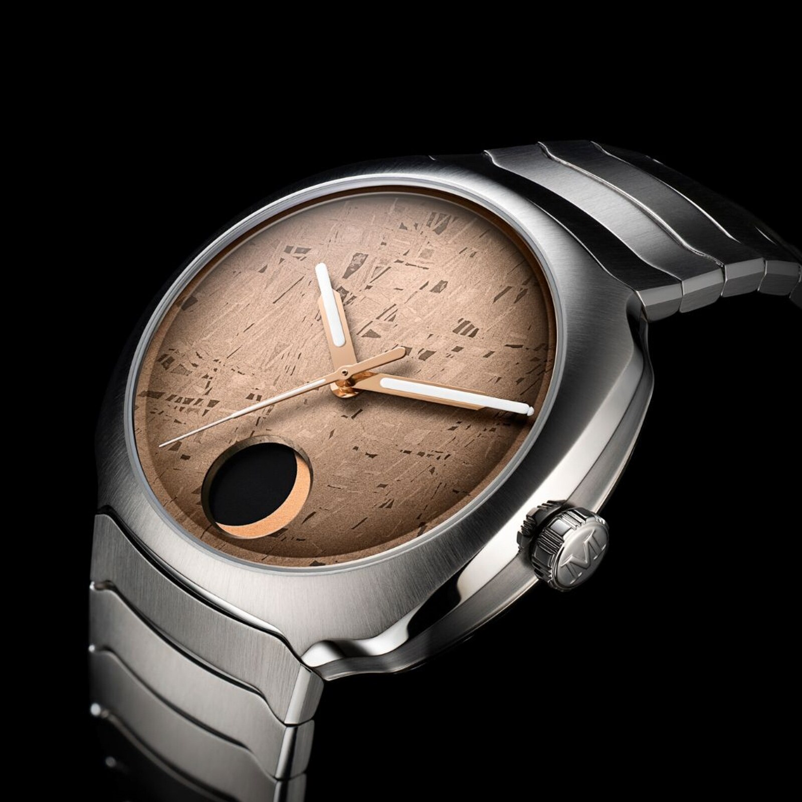 H. Moser & Cie Streamliner Perpetual Moon Concept Meteorite 40mm Mens Watch
