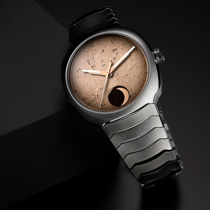 H. Moser & Cie Streamliner Perpetual Moon Concept Meteorite 40mm Mens Watch