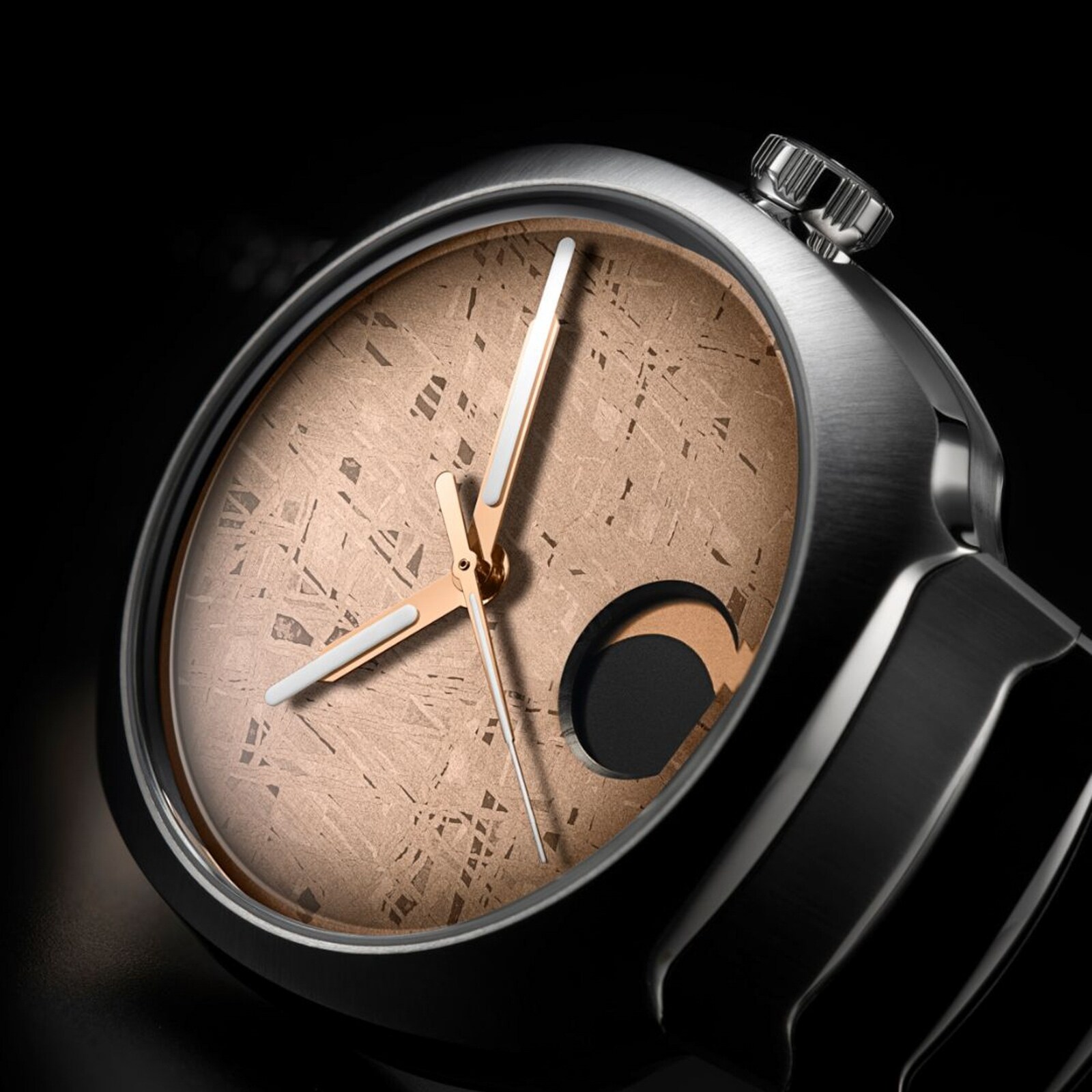 H. Moser & Cie Streamliner Perpetual Moon Concept Meteorite 40mm Mens Watch