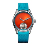 H. Moser & Cie Pioneer Tourbillon 40mm Mens Watch Orange
