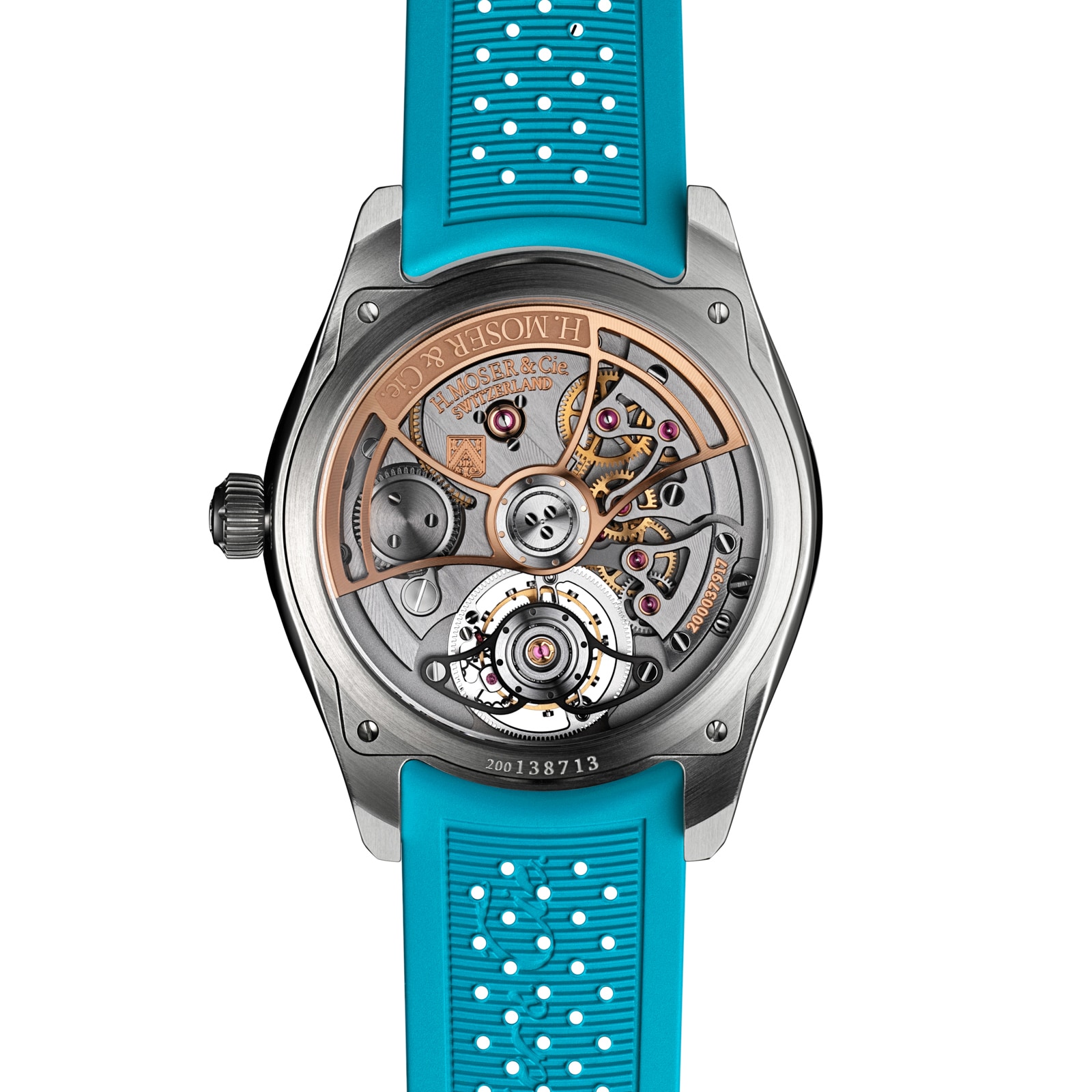 H. Moser & Cie Pioneer Tourbillon 40mm Mens Watch Orange H. Moser & Cie Pioneer Tourbillon 40mm Mens Watch Orange
