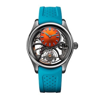 H. Moser & Cie Pioneer Cylindrical Tourbillon Skeleton 43mm Mens Watch