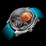 H. Moser & Cie Pioneer Cylindrical Tourbillon Skeleton 43mm Mens Watch